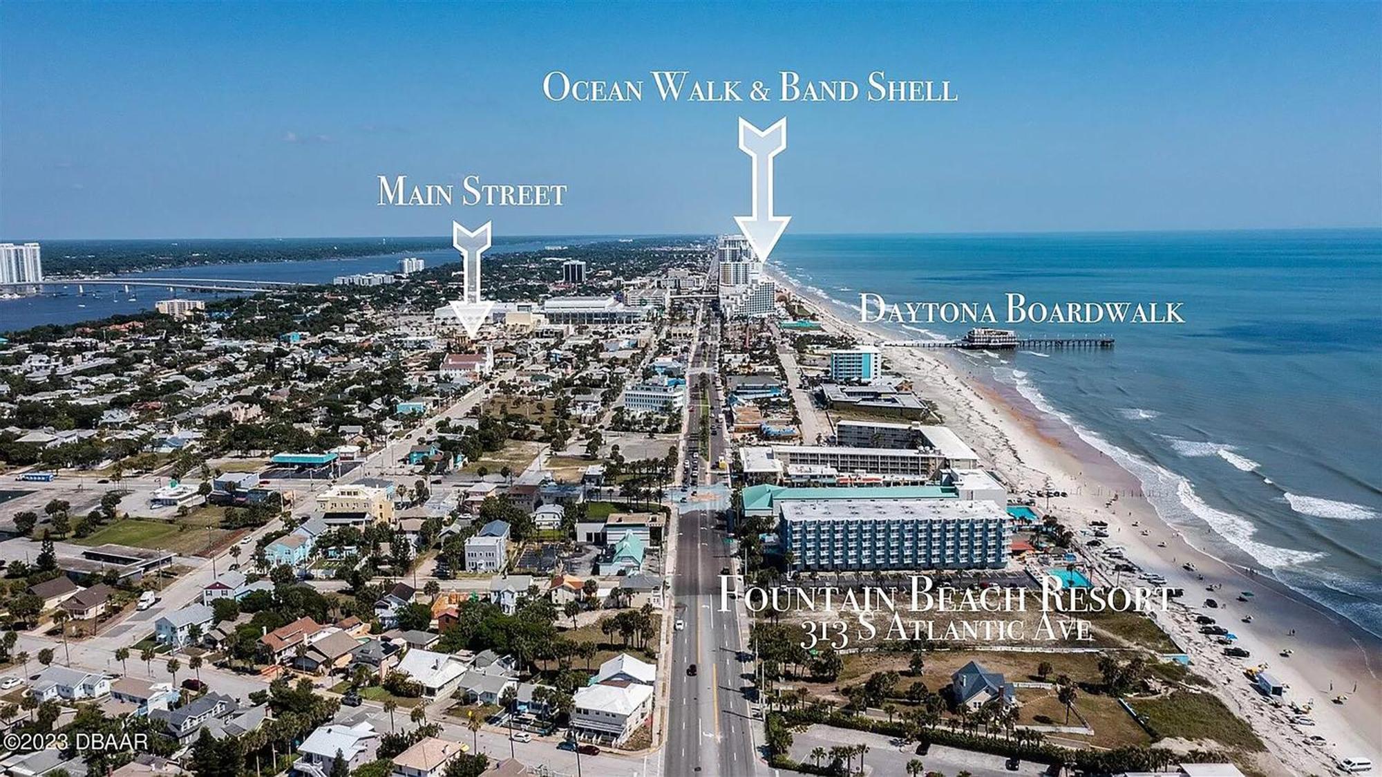 Open For 2025 Speedweeks Daytona 500 - Beachfront Studio - Private Balcony With Ocean View - Pool - Hot Tub - Tiki Bar - Sauna Aparthotel Daytona Beach Exterior foto